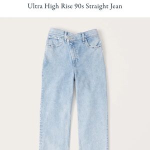 Abercrombie 90s Straight Ultra High Rise Jeans